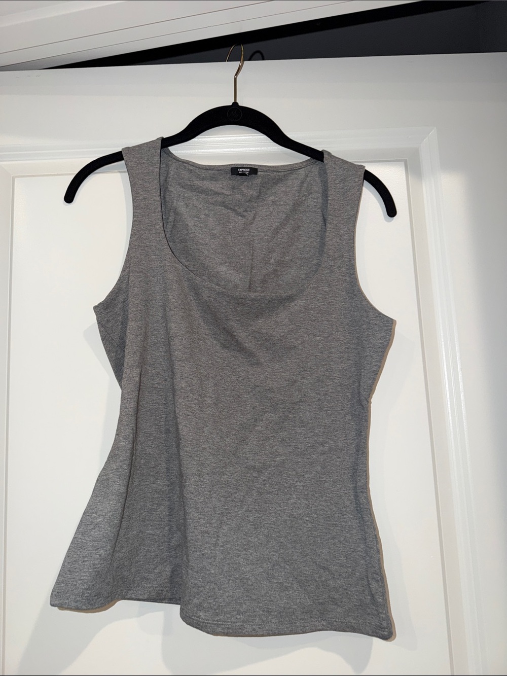 Express Women's Gray Scoop Neck Tank